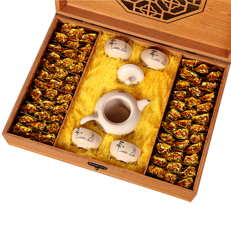 送茶具 茶叶 铁观音 特级乌龙茶安溪铁观音浓香型500g 茶叶礼盒装