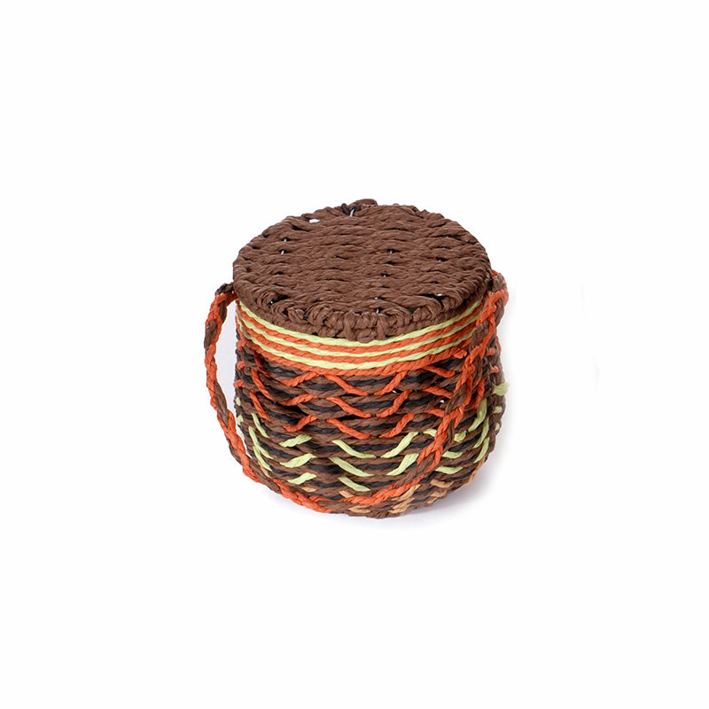 【云里飘】茶叶包装礼品盒 手工茶叶罐篓盖普洱茶储存罐茶桶编织