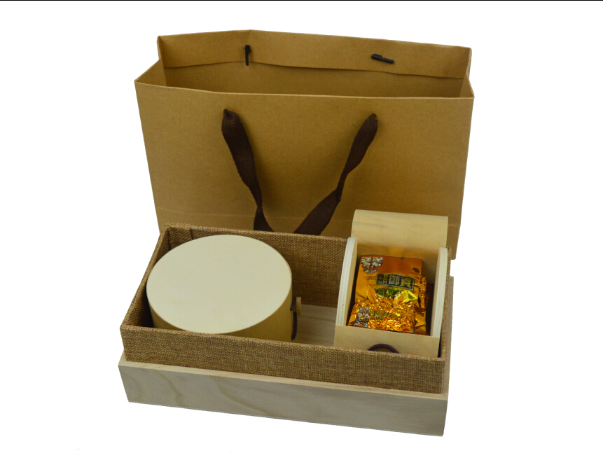 环保桐木制半斤装通用空白茶叶盒桦木皮茶叶罐茶叶包装木盒空礼盒