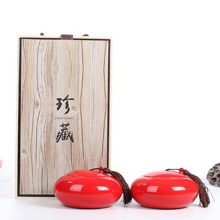 陶瓷茶叶罐密封罐半斤茶叶包装礼盒红绿普洱黑枸杞滇通用复古定制